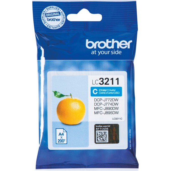 Brother Tintenpatrone LC3211C cyan