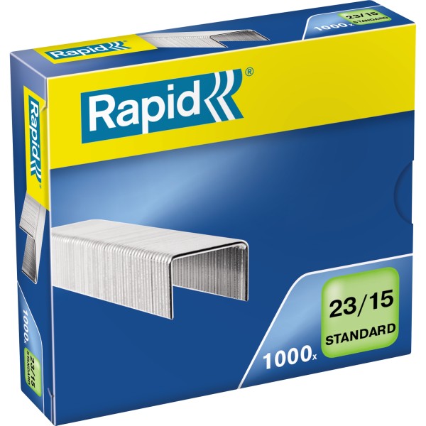 Rapid Heftklammer Standard 24869600 23/15 verzinkt 1.000 St./Pack.