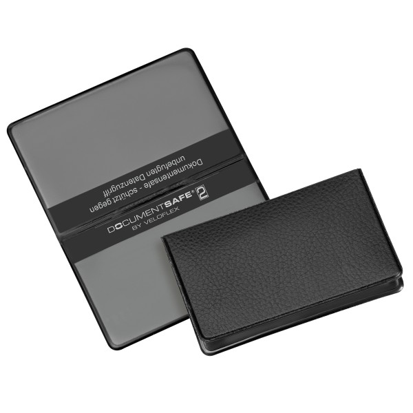 Veloflex Kartenhülle Documentsafe 3274800 93x59mm PVC schwarz