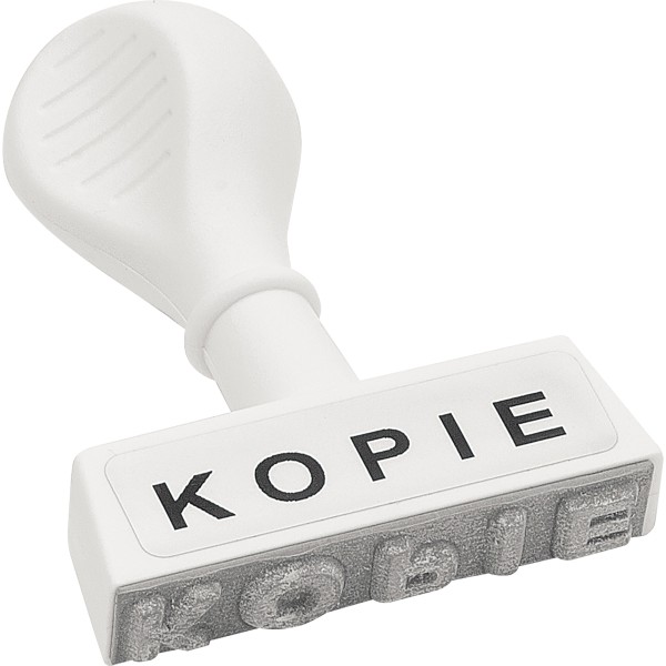 WEDO Textstempel KOPIE 19324 45mm Kunststoff weiß