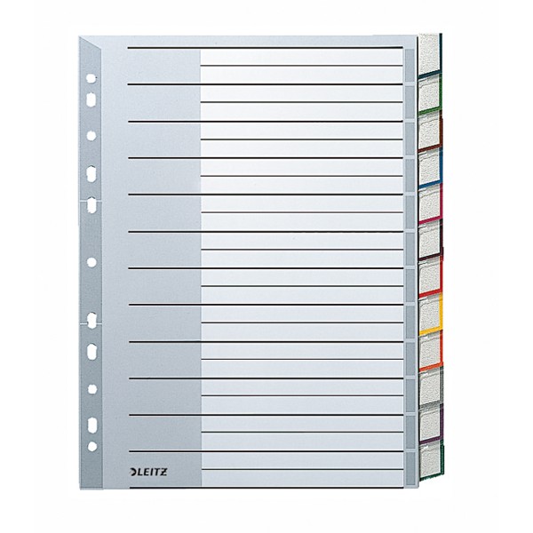 Leitz Register 12750000 DIN A5 12Blatt PP blanko