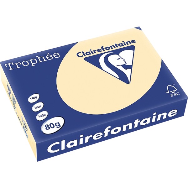 Clairefontaine Kopierpapier 1787C A4 80g chamois 500Bl.