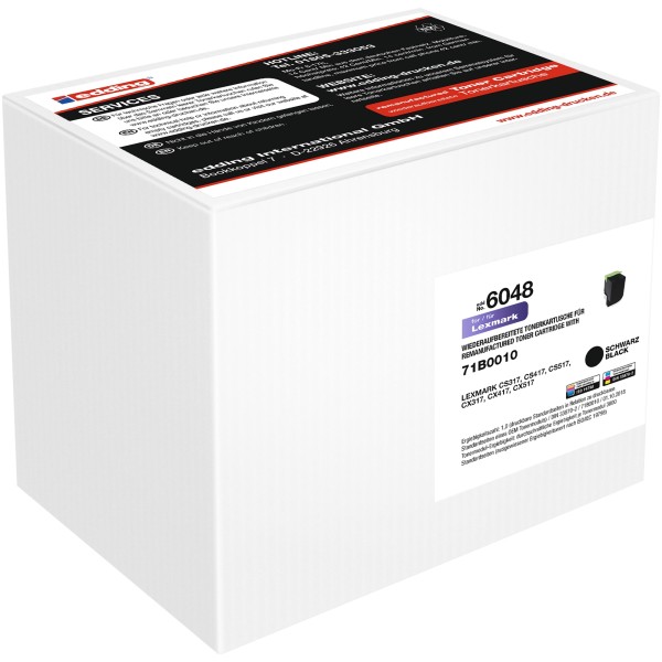 edding Toner 18-6048 wie Lexmark 71B0010/71B20K0 s