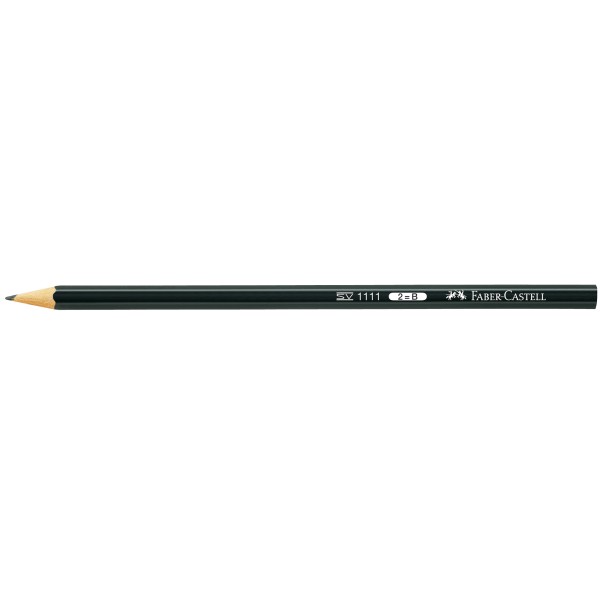 Faber-Castell Bleistift 111101 Sechseckform B schwarz