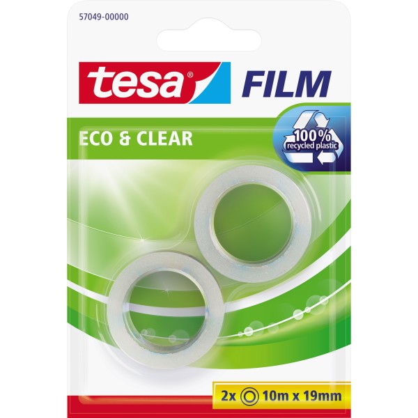 tesa Klebefilm Eco & Clear 57049-00000 19mmx10m 2St.