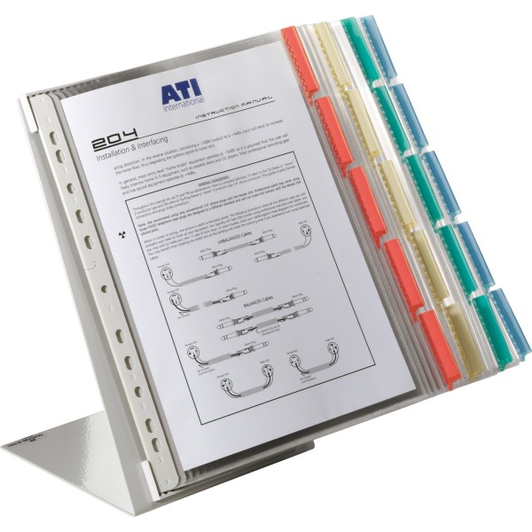 DUR Sichttafelsystem table 568800 Tischständer mit 20 Tafeln 5607