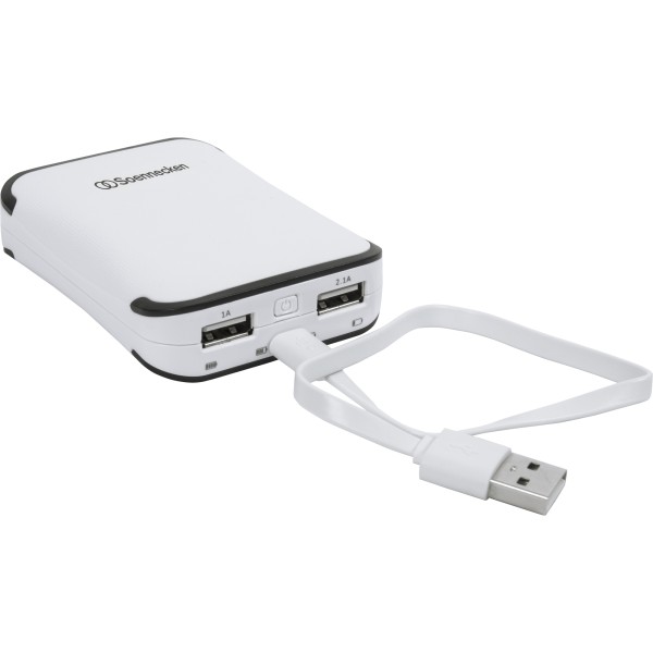 Soennecken Powerbank 71651 6.600mAh weiß/grau