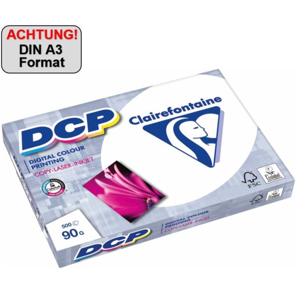 Clairefontaine Farblaserpapier DCP 1834C DIN A3 90g ws 500 Bl./Pack.