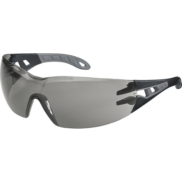 uvex Schutzbrille pheos 9192285 HC/AF schwarz/grau/grau