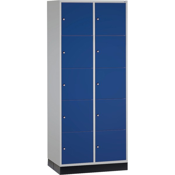 C+P Schließf.schrank 8570203S10011 10Fächer 1950x820x600mm lgr/ebl