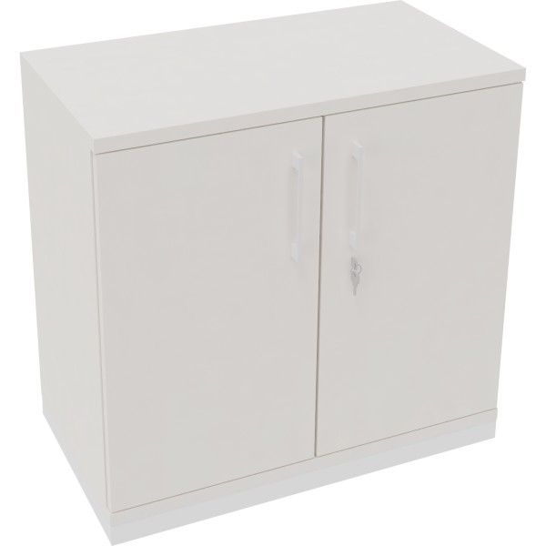 Flügeltürenschrank 2OH B800xT442xH781 ws/Weiß