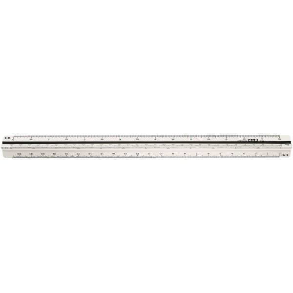M+R Dreikantmaßstab 716370010 30cm Kunststoff weiß