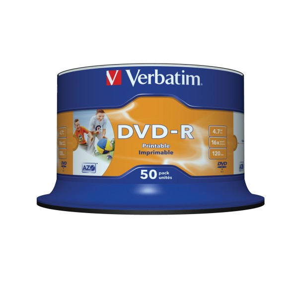 Verbatim DVD-R 43533 16x 4,7GB 120Min. 50 St./Pack.