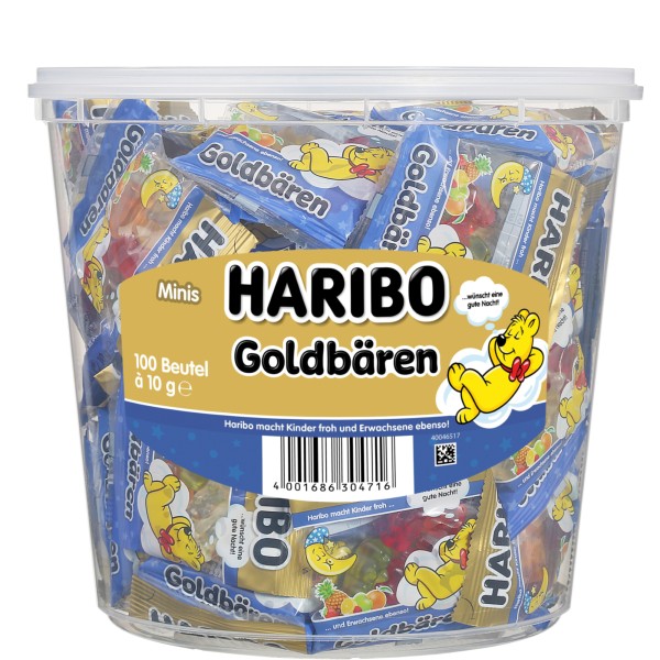 HARIBO Fruchtgummi Goldbären GUTE NACHT 10002249 10g 100St