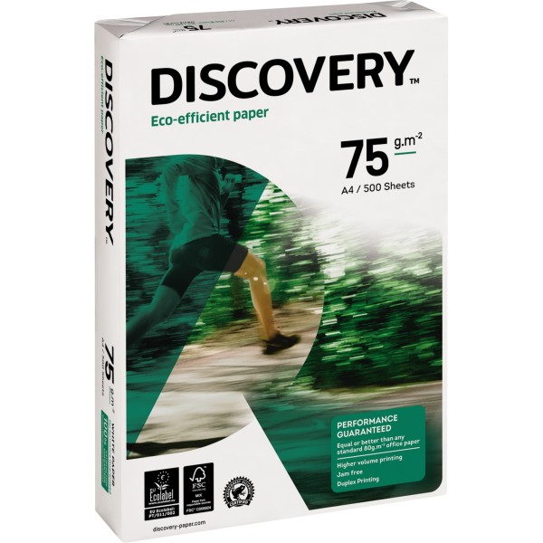 Discovery Kopierpapier 834270A75S DIN A4 75g/qm weiß 2.500 Bl./Pack.