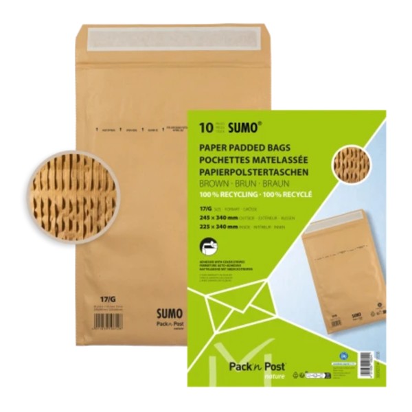 SUMO Papierpolstertasche G SU1517P010 braun 10 St./Pack.