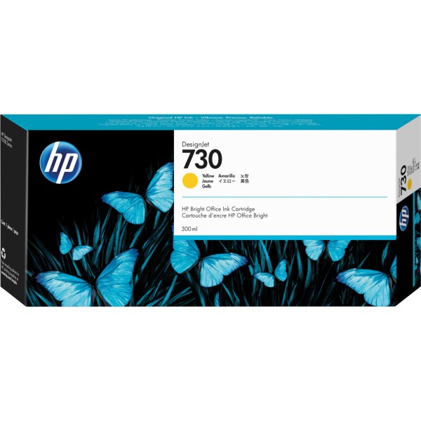 HP Tintenpatrone P2V70A Nr.730 300ml gelb