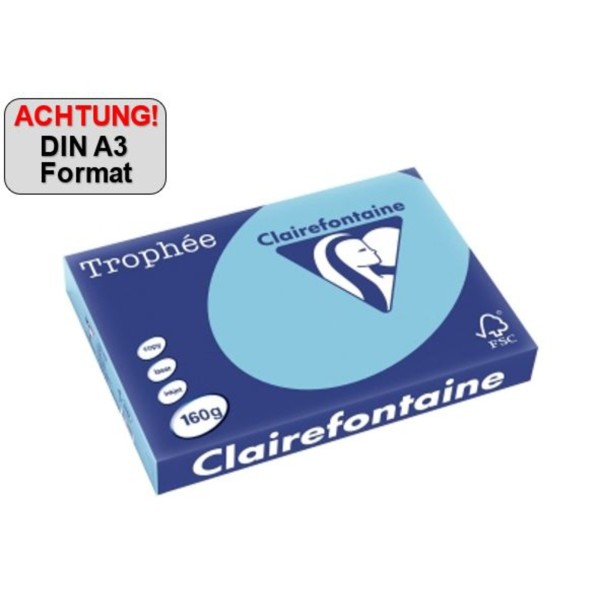 Clairefontaine Kopierpapier 1889C A3 80g blau 500Bl.