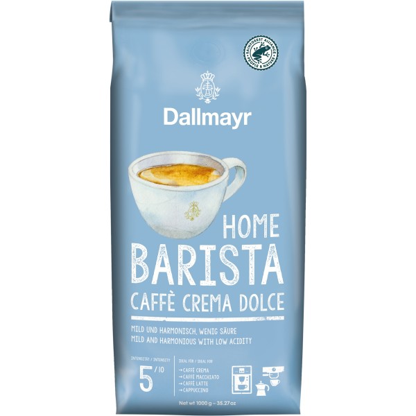Dallmayr Kaffee Home Barista Crema Dolce 118045 Bohne 1kg