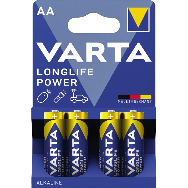 Varta Batterie Longlife Power 04906121414 AA 1,5V 4 St./Pack.