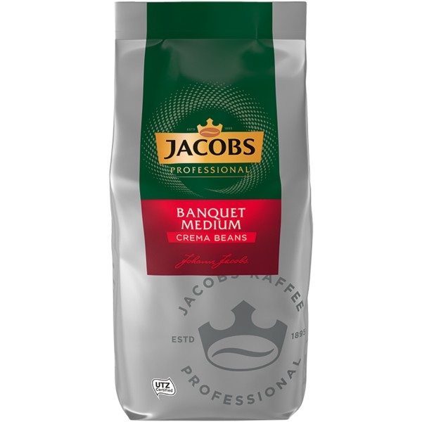 JACOBS Kaffee Bankett Cafe Creme 4055442 ganze Bohne 1kg