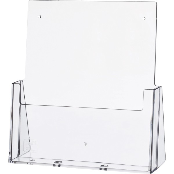 helit Prospekthalter H2352302 DIN A4 1Fach PS glasklar