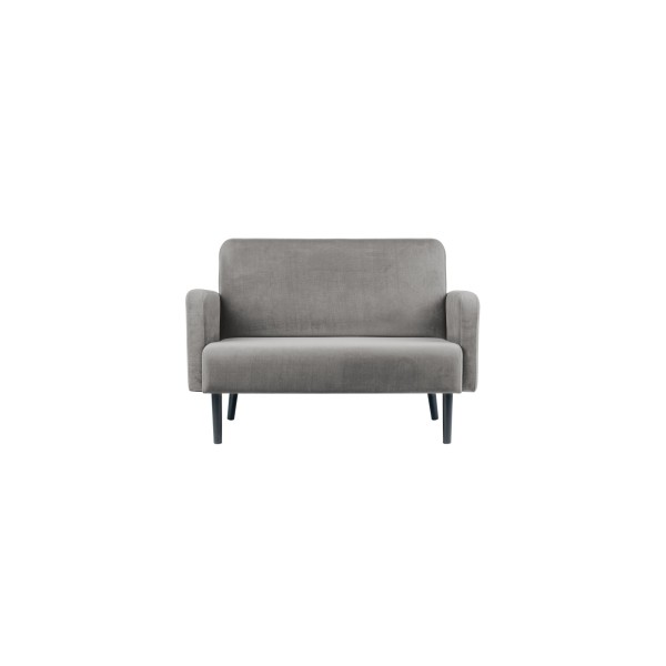 Paperflow Sofa LISBOA LC2PV.01.02 2Sitzer Samt sw/gr