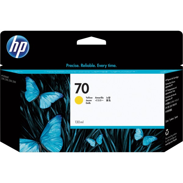 HP Tintenpatrone C9454A 70 130ml gelb