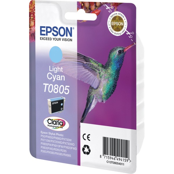 Epson Tintenpatrone C13T08054011 T0805 410Seiten 7,4ml fotocyan
