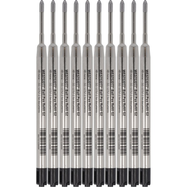 Westcott Kugelschreibermine G2 E-733491 00 Metall sw 10St.