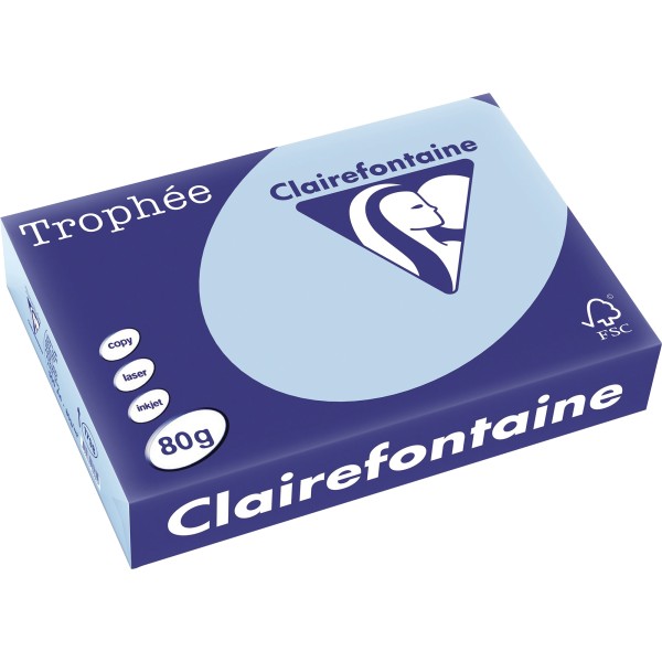 Clairefontaine Kopierpapier 1798C A4 80g eisblau 500Bl.