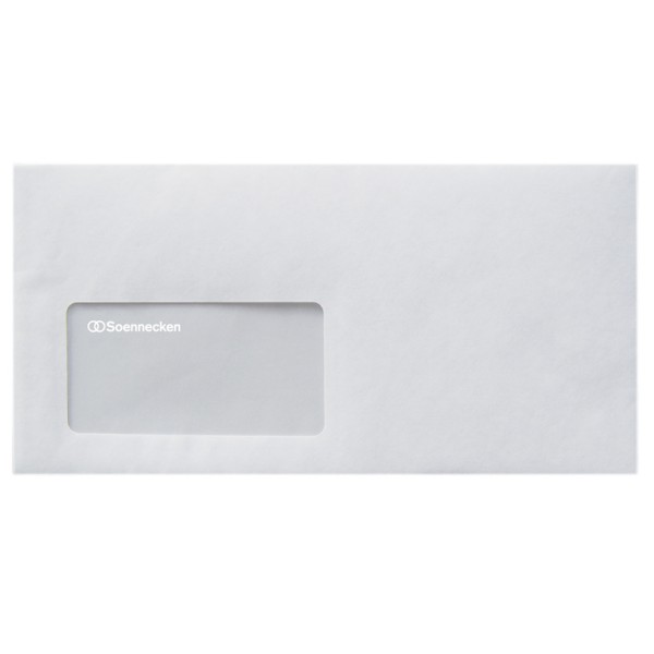 Soennecken Briefhülle 1305 DIN lang 80g mF hk hf weiß 1.000 St./Pack.