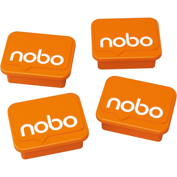 Nobo Magnet 1905327 18x22mm orange 4 St./Pack.