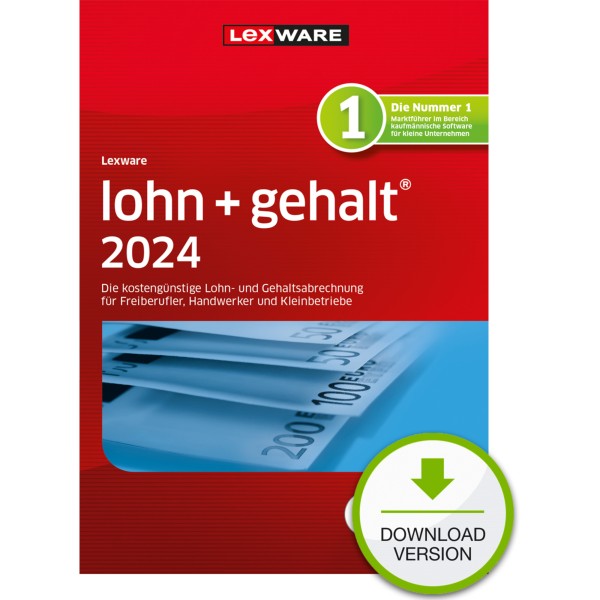 Lexware Lohn+Gehalt 2024 09002-2042 Software Lizenz