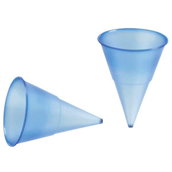 PAPSTAR Spitzbecher 19618 115ml PP blau 1.000 St./Pack.