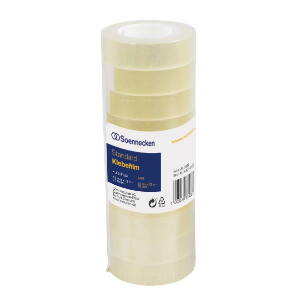 Soennecken Klebefilm 5844 15mmx33m transparent 10 St./Pack.