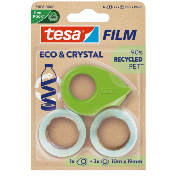 tesa Klebefilm ECO&PREMIUM 59038-00000 19mmx10m 2St. +Abroller