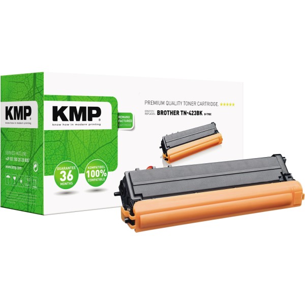 KMP Toner 1265,3000 B-T98X wie Brother TN-423BK 6.500S sw