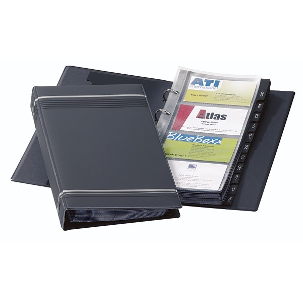 DURABLE Visitenkarten-Ringbuch VISIFIX 238558 max. 200Karten sw