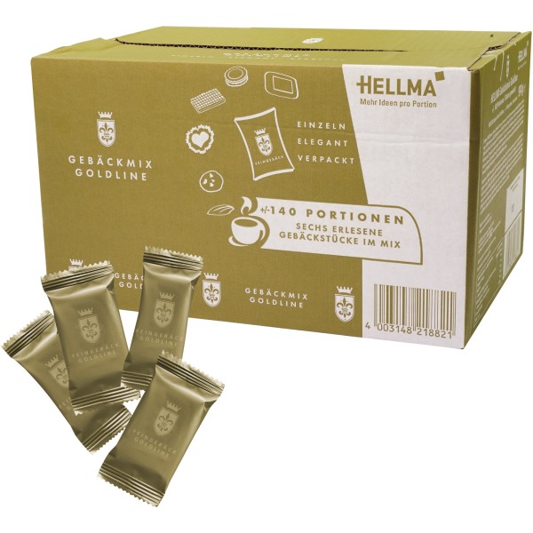 Hellma Gebäckmischung Goldline 60121882 140 St./Pack.