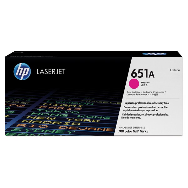 HP Toner CE343A 651A 16.000Seiten magenta