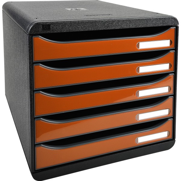 Exacompta Schubladenbox BIG-BOX PLUS 3097288D 5Sch. glo/orange