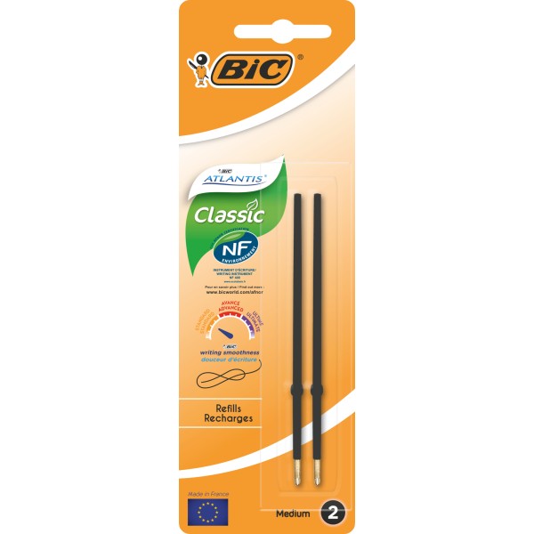 BIC Kugelschreibermine Easy Glide IS1197 8924101 0,4mm sw 2 St./Pack.