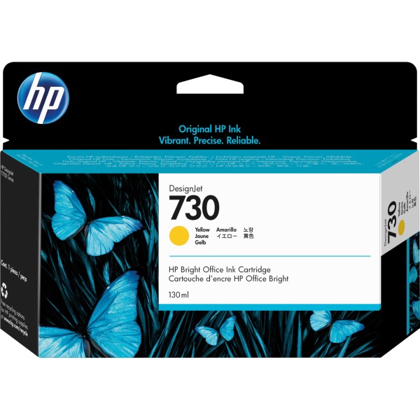 HP Tintenpatrone P2V64A Nr.730 130ml gelb