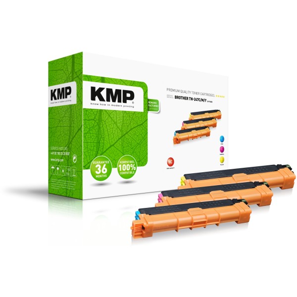 KMP Toner B-T125X 1268,3030 wie Brother TN-247 c/m/y 3St.