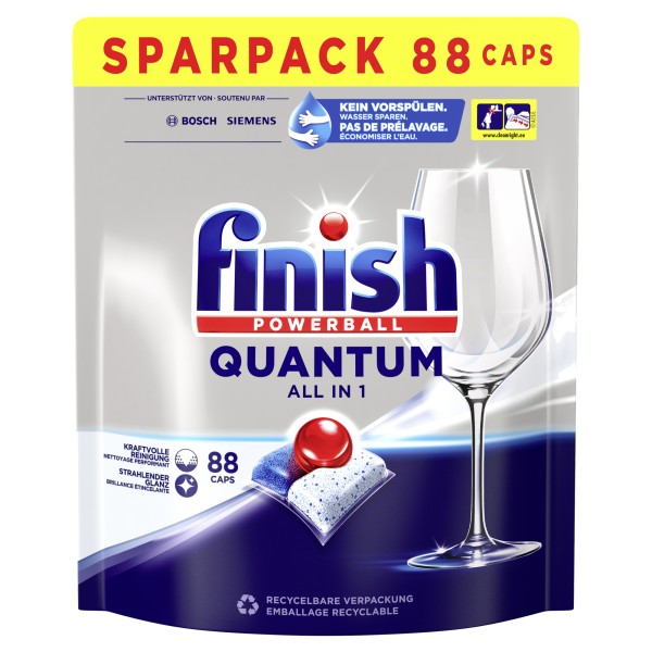 FINISH Spülmaschinentabs Quantum All in 1 Regular 3249527 88St