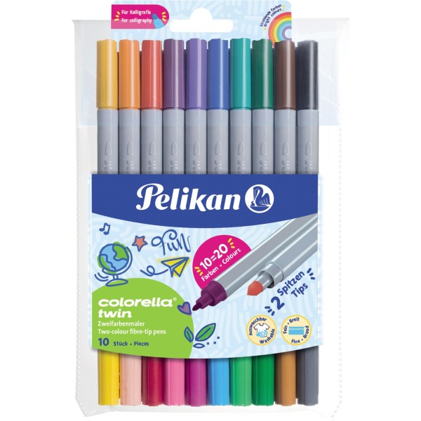 Pelikan Colorella twin C304 20 Farben 2 Strichbreiten Pa=10St