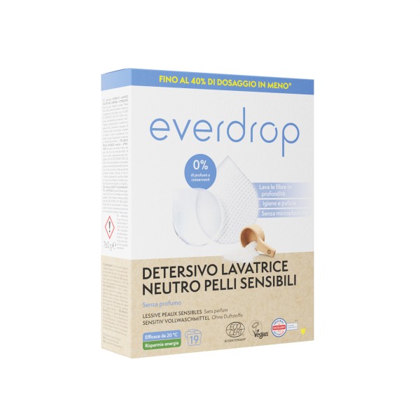 everdrop Vollwaschmittel Sensitiv 401001120 760g