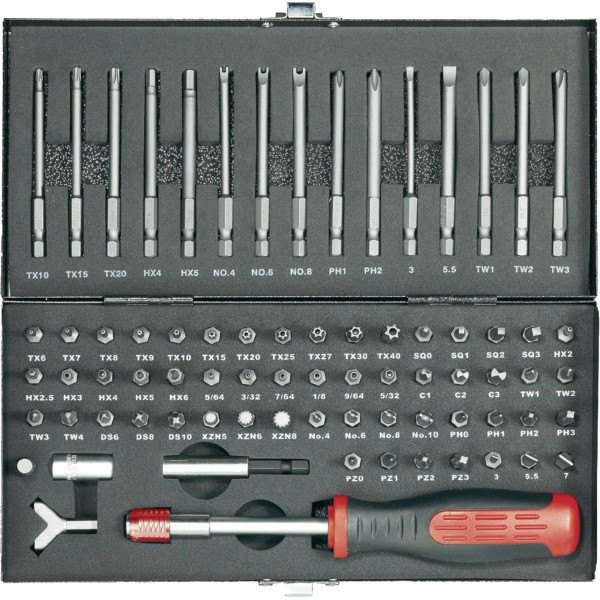 TOOLCRAFT Bit-Set 820952 75tlg.