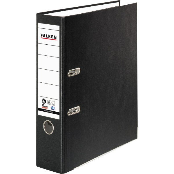 Falken Ordner Recycolor 11285558 DIN A4 80mm Papier schwarz